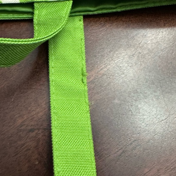 Lancôme Green Floral Tote Bag Shopper Beach Bag Travel - Picture 11 of 12